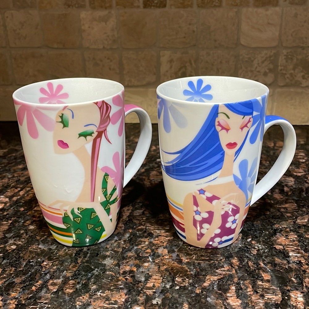 Maxwell Williams Girls from Ibiza Porcelain Cups (2)